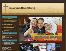 Tablet Screenshot of crossroadsbiblechurch.com