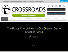 Tablet Screenshot of crossroadsbiblechurch.tv
